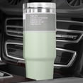 thumbnail image 1 of Taza de café de acero inoxidable, taza de té de agua, vajilla aislada para coche (890ml verde) Likrtyny Libre de BPA, 1 of 4