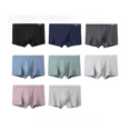 thumbnail image 2 of XBASW Men's Cotton Underwear Medium Waisted Boxer Briefs Short Leg Covered Band Undies L-4XL, 2 of 11