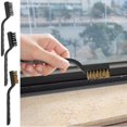 thumbnail image 3 of Metal Brush for Cleaning | Anti-Rust Brass Wire Brush | Curved Handle Ergonomic Rust Remover Tool, Multi-Purpose Brass Scrubber for Barbecue Grill Welding Cleanup, 3 of 8