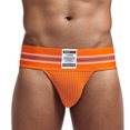 thumbnail image 2 of HUPOM Mens Underwear Boxer Briefs Male Thongs Medium waist Elastic Waist Solid Thong Orange 2XL, 2 of 9