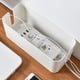 thumbnail image 3 of , con caja de gestión de cables grande con tapa para cubrir y ocultar la extensión Blanco L 32x13.7x13cm, 3 of 8