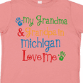 thumbnail image 4 of Inktastic Michigan Grandma Loves Me Boys or Girls Toddler T-Shirt, 4 of 5
