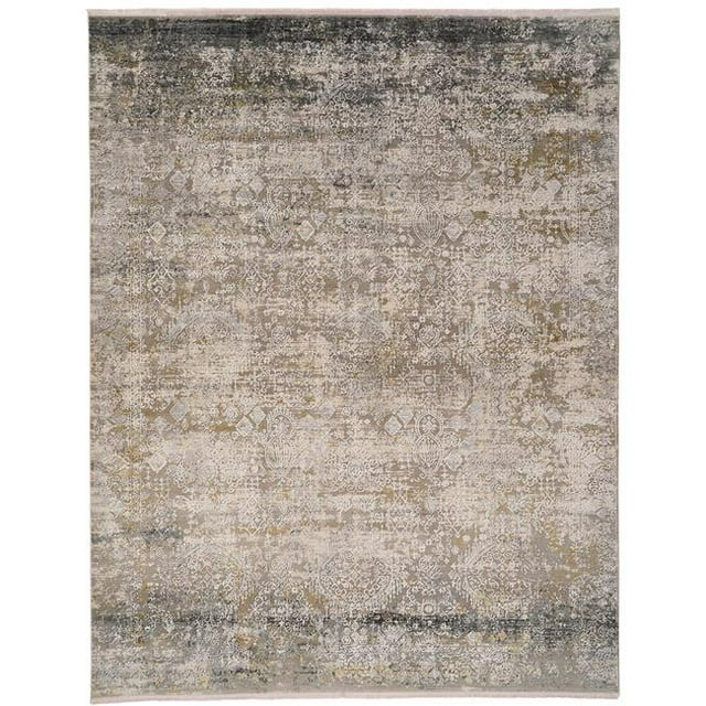 Amer Rug VEN441176 4 ft. 11 in. x 7 ft. 6 in. Venice Modern Power-Loomed Rug, Gray