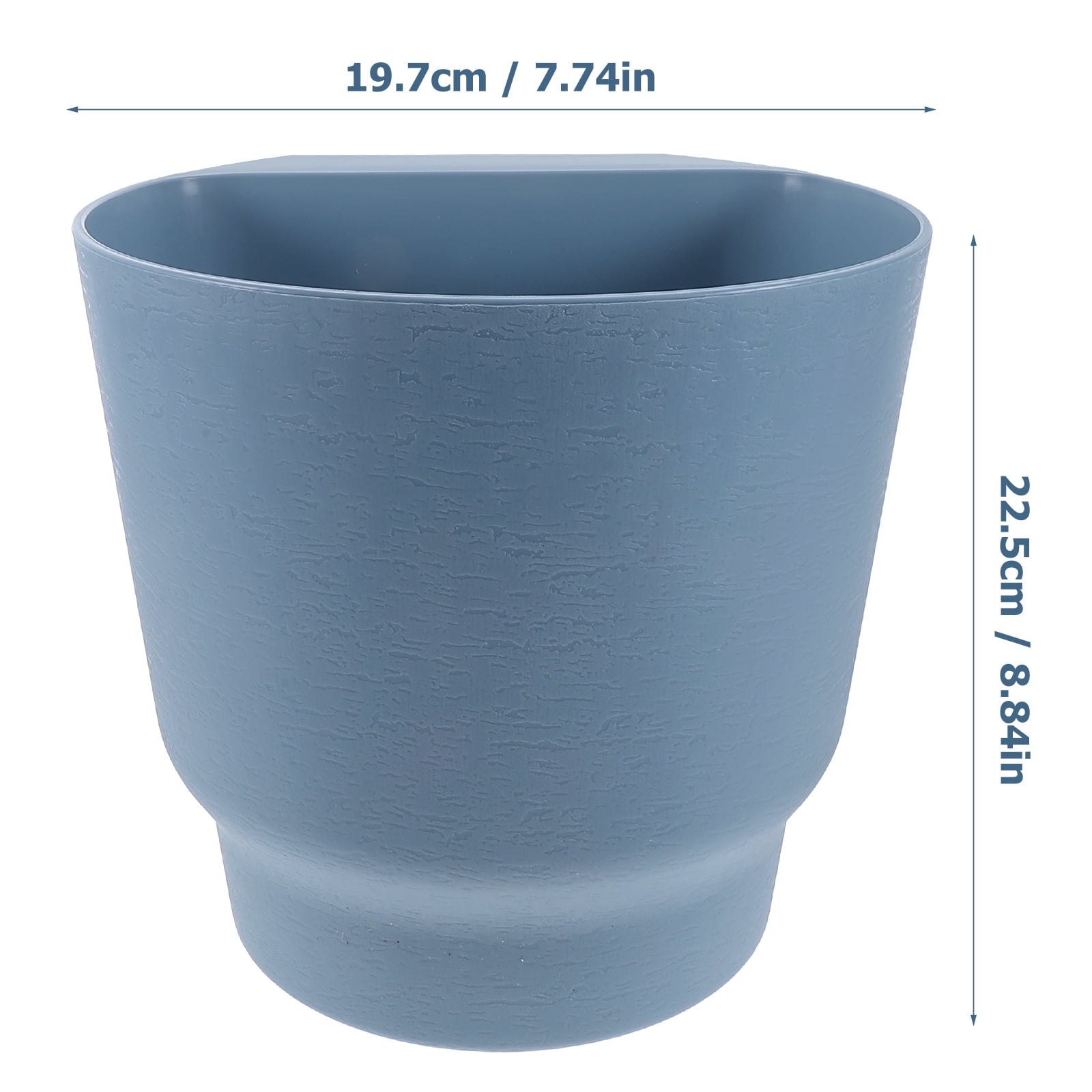 Worgeous  Railing Planters Wall Hanging Indoor Pots for Plants Sky-blue
