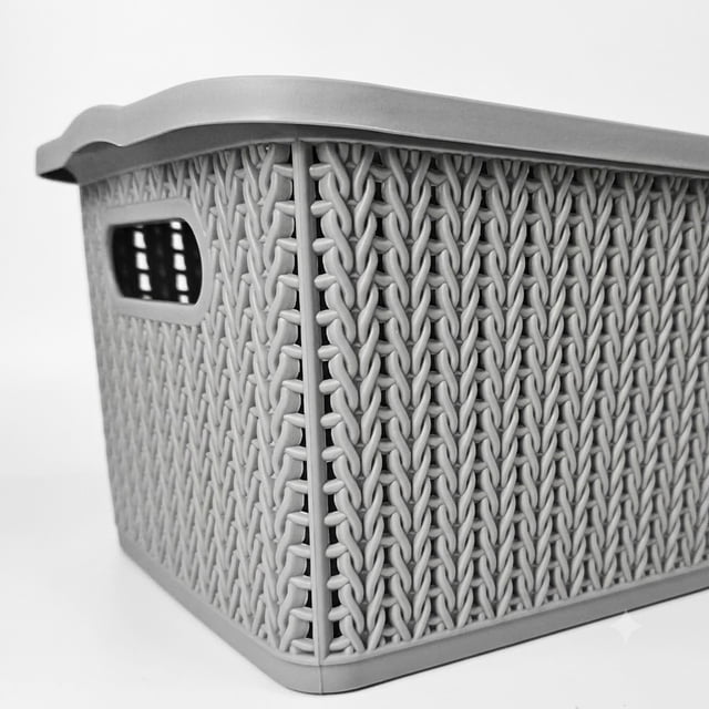 2pz Canasta Caja Organizador Rattan Multiusos Con Tapa Cesta