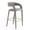 Gray, variant on Faerron - Modern Tan Leatherette Bar Chair