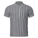 thumbnail image 3 of Eres Más Que una Camisa de Puntuación de Prueba, Impresión de Rayas de Botón Casual de los Hombres, Camisa de Blusa de Manga Corta, 3 of 6