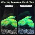 thumbnail image 5 of Unique Bargains Fluorescent Aquarium Coral Vibrant Glowing Effect Fish Tank Decorations Artificial Accessories Green, 5 of 7