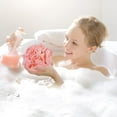 thumbnail image 5 of Shower Bath Sponge Shower Loofahs Balls by Casewin 83g/Pcs for Body Wash Bathroom Men Women- Set of 3 Blue Pink Creamy-White Sponges, 5 of 6