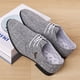 thumbnail image 5 of Zapatos Oxford azules para hombre, zapatos de marca a la moda para hombre, zapatos transpirables con punta estrecha, mocasines de lona de lino, zapatos informales de lujo para hombre, 5 of 5