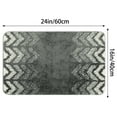 thumbnail image 6 of REGALWOVEN Absorbent Bath Mat Rug, Geometric Patterns Bathroom Mat, Non-Slip Carpet for Kitchen, Shower, Dark Grey 16" x 24", 6 of 6