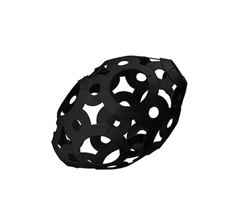 Foooty Football: The Any Shape You Choose Ball that Fits in Your Pocket - Black (Other Colors Available)