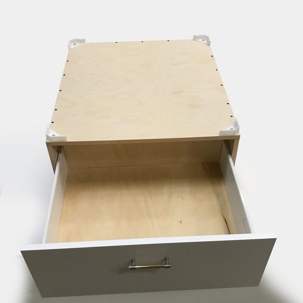 Wood Laundry Pedestal with Storage Drawer for Washer Dryer Machine- Choose your Size - 32W x 32L x16H