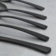 thumbnail image 3 of Matte Black Silverware Set, 5 Piece Cutlery, Stainless Steel Cutlery Set, Square Handles, Cutlery, 3 of 4