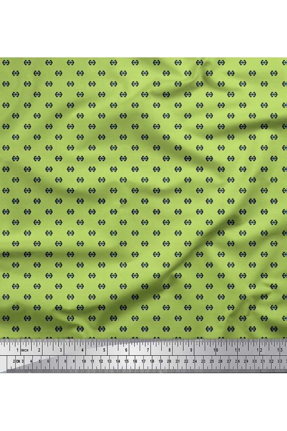 Viscose Chiffon Fabric Two Sided Arrow Shirting Print Sewing Fabric Yard 42 Inch Wide