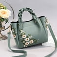 thumbnail image 3 of Bolso de hombro con bordado de flores para mujer, bandolera de moda coreana, 2024, 3 of 6