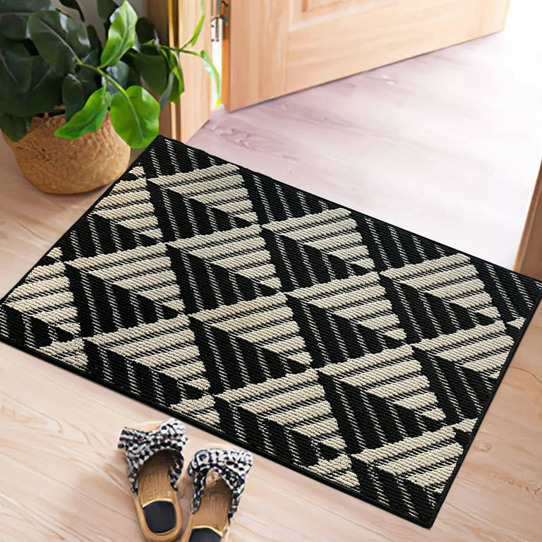 Villsure Door Mat Indoor, Front Doormats Outdoor, Non-Slip Entryway Rugs  Resist Dirt, Washable Low Pile Floor Door Mats for Home, Entrance, Inside