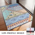 thumbnail image 3 of Botanical Floral Patchwork Non-Slip Entryway Door Mat,Boho Indoor Decor Durable Low Plush Door Mat,Washable Welcome Rug for Patio Hallway Home Decor 20x32 Inches, 3 of 7