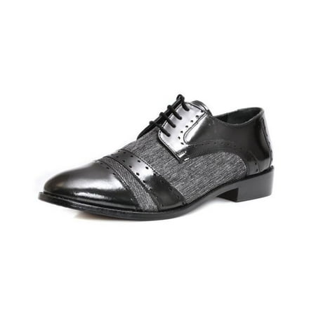 

LIBERTYZENO Mens Leather Oxford Classic Lace Up Formal Brogue Dress Shoes