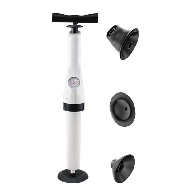 Herramientas Air Power Drain Blaster Air Power Drain Blaster Tools Draga de tubería de agua reutilizable (3 cabezales de repuesto) Likrtyny Libre de BPA