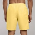 thumbnail image 6 of kamemir Athletic Shorts Men's Shorts Casual Classic Fit Drawstring Summer Beach Shorts with Elastic Waist and Pockets(Yellow,M), 6 of 6