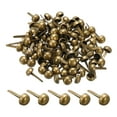 thumbnail image 1 of Unique Bargains 8x16mm Mini Brads Round Paper Fasteners for Art Crafting, Bronze Tone 100pack, 1 of 5