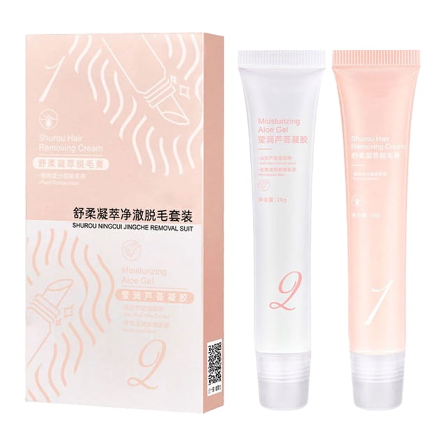 Hair Removal Set For Lip & Hand Smooth & Clean Depilatory Gel For Full Body Suitable For Both Men & Women Gentle & Effective Hair Eliminator