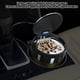 thumbnail image 5 of Cenicero automotriz con revestimiento interior de cerámica y tapa abierta. Cenicero automotriz con luz LED y retardante de llama. Cenicero automotriz de metal., 5 of 6