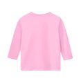 thumbnail image 5 of Girls' Bow Print Valentine's Day T-shirt 3/4 Sleeve Crew Neck Shirt Casual Loose Graphic Tee (3-14 Years), 5 of 5