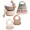 Neutral, variant on Silicone Baby Feeding Set, Suction Bowls with Lids and Spoons, Waterproof Baby Bibs, Stacking Teether Toys, BPA Free Baby Shower Kit for 0-6 Months