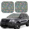 thumbnail image 2 of Picia Foxes and Birds in Forest 2 Piece Car Windshield Sun Shade Foldable | Foldable Sun Shield for Front Window Blocks UV Rays and Keeps Your Vehicle Cool-Large, 2 of 7
