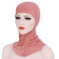 thumbnail image 2 of Aoochasliy Hats and Gloves Women India Hat Muslim Ruffle Cancer Chemo Beanie Wrap Cap scarf Shawl, 2 of 2