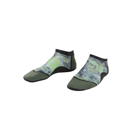 

IST Low Cut Beach Socks / Water Shoes Ideal for Under Fins Sand Volleyball & Soccer (Green Water X-Large)
