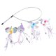 thumbnail image 4 of Cat Teaser Stick, Varita Interactiva Para Gatos, Juguetes Divertidos Para Hacer Ejercicio, Coloridos Con 4 Piezas De Accesorios Reemplazables Para Interiores Para Gatos, 4 of 7