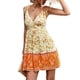 thumbnail image 4 of Vestido con cuello en V con estampado floral cómodo vestido con correa con estampado floral Patrón casual Empalme Dobladillo suelto para ir de compras para la fiesta para la Crtynell Otros, 4 of 6