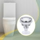 thumbnail image 4 of Botón de descarga del tanque del inodoro, botón de descarga simple, suministros para inodoros, reemplazo de lavabo plata, 4 of 8