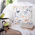 thumbnail image 3 of Watercolor Wildflowers 24x24 Pillow Covers Set of 2, Spring Pastoral Botanical Flowers Throw Pillow Covers Decorative Couch Cushion Case, Microfiber Square Pillowcases for Bedroom Car Living Room, 3 of 7