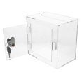 thumbnail image 4 of LEEYNEER Charity Donation Box Acrylic Transparent Holder  Community Events Fundraising 1Pack, 4 of 7