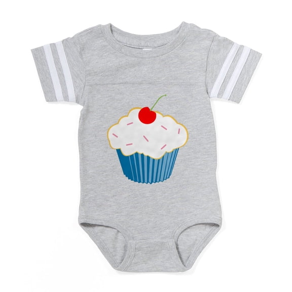 CafePress - Cupcake - Cute Infant Baby Football Bodysuit