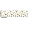 thumbnail image 3 of Ambesonne Floral Fabric by the Yard Upholstery, Retro Lily Flowers Botanical, 10 Yards, Eggshell and Olive Green, 3 of 5