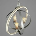 thumbnail image 4 of Progress Lighting Conestee 3-Light Pendant, Steel, Graphite, Armillary Frame, Galvanized/Antique White, Canopy Included, 4 of 5