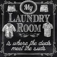 thumbnail image 2 of Knutsen, Conrad 26x26 Black Ornate Wood Framed with Double Matting Museum Art Print Titled - My Laundry Room, 2 of 4