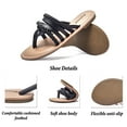 thumbnail image 2 of Ataiwee Women's Flat Slide Sandals, Fashion Strappy Braided Slip On Flat Summer Shoes., 2 of 6