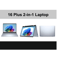 thumbnail image 2 of Dell 16 Plus DB06250 Copilot + 2-in-1 Laptop 16.0in Touchscreen LCD WUXGA Display (Intel Ultra 5-226v, 16GB LPDDR5X, 4TB PCIe SSD, Backlit KB, Fingerprint, Win 11 Home) w/Dockztorm Wireless Mouse, 2 of 7