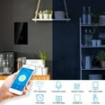 thumbnail image 3 of Smart Home Control Panel, Highly Sensitive WiFi Touch Screen Switch Waterproof Home Automation Intelligent Home Control Panel Single Circle for Alexa  2-Way AC 90-250V, 3 of 7