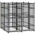 thumbnail image 1 of vidaXL Outdoor Dog Kennel Steel 3.69 m², 1 of 5