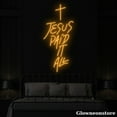 thumbnail image 2 of Glowneon Jesus Paid It All Neon Sign, Jesus Paid It All Led Sign, Christmas Decor, Family Gift, 2 of 3