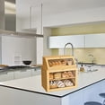 thumbnail image 3 of Bamboo Bread Box, Large Capacity Bread Storage Bin with Window Bread Holder, Top Bread Container Detachable  (Natural, 3 Tier), 3 of 8