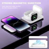 AZXY Wireless Charger,Charging Stand for Phone,Charging Stations,Desk Adjustable Magnetic Fast Charger Pad for Smart Watch Phone Earbuds