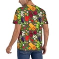 thumbnail image 2 of Lsque Begetable Pattern Mens Polo Golf Shirts Funny Graphics Shorts Sleeve Button Shirts Baseball T-shirt-, 2 of 7